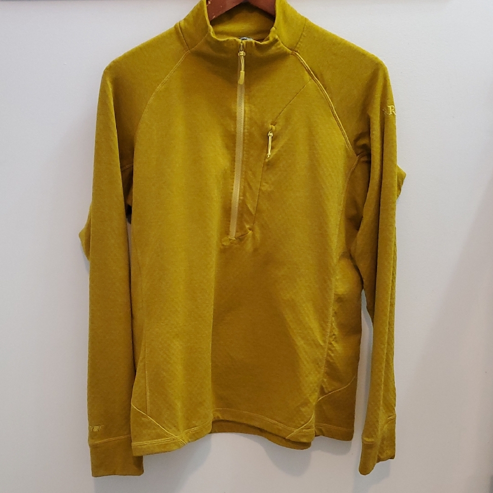 Rab Nexus Fleece Midweight Pull-on Mustard Size XL